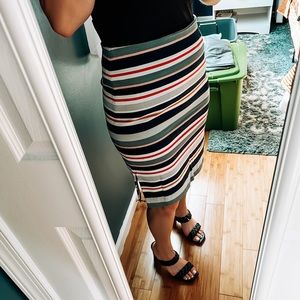 Loft Striped Skirt Size 10P